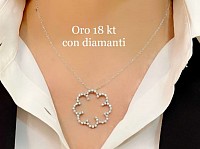 Oro 18 kt con diamanti ,-50% di sconto