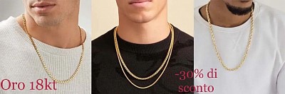 Oro 18kt,-30% di sconto