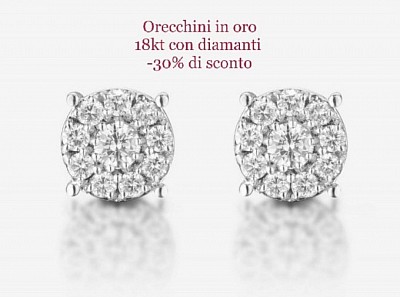oro 18kt  con diamanti,-30% di sconto