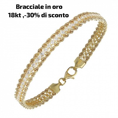-30% di sconto, oro 18 kt