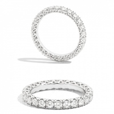 Fedina girodito in oro 18 kt con diamanti ,-30% di sconto