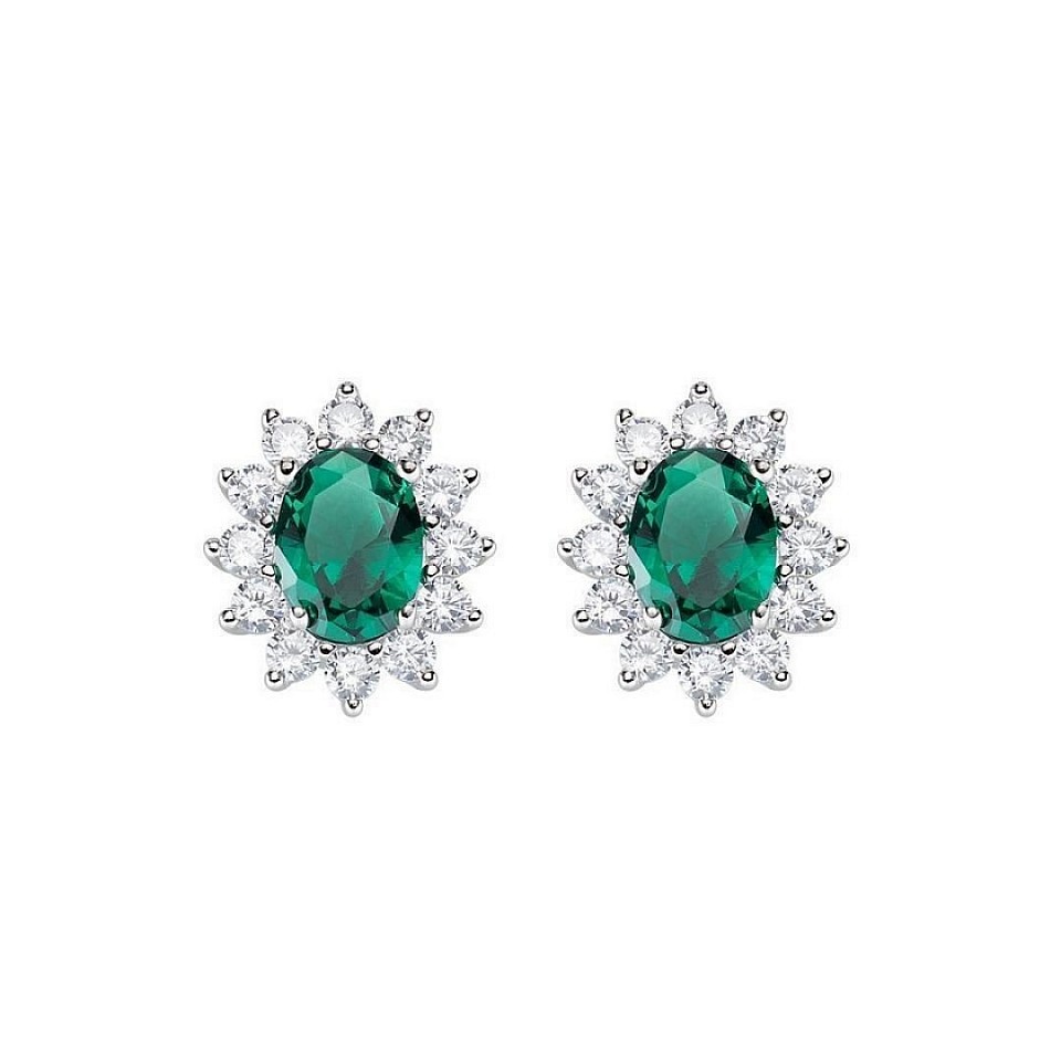 Oro 18kt con diamanti e smeraldi ,-50% di sconto