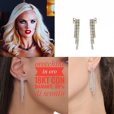 Oro 18kt con diamanti ,-50% di sconto