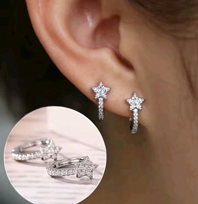 Orecchini in oro 18 kt con diamanti ,-30% di sconto