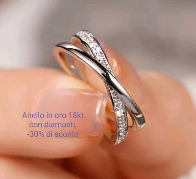 Oro 18kt con diamanti ,-30% di sconto