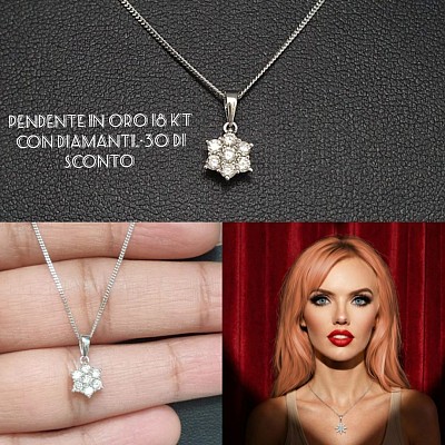 Oro 18 kt con diamanti,-30% di sconto