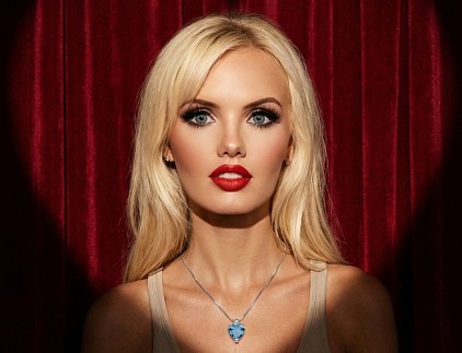 Pendente in oro 18kt con acquamarina e diamante-30% di sconto