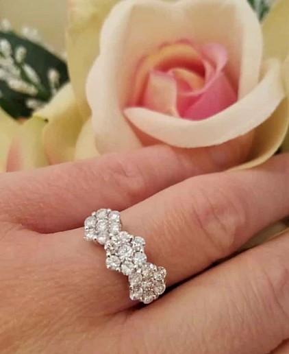 -30% di sconto,anello in oro 18kt con diamanti