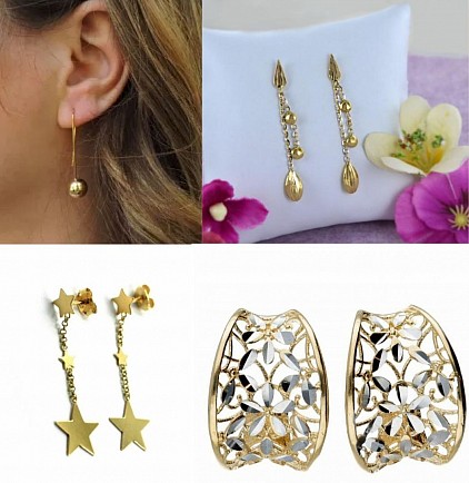 Orecchini in oro 18 kt