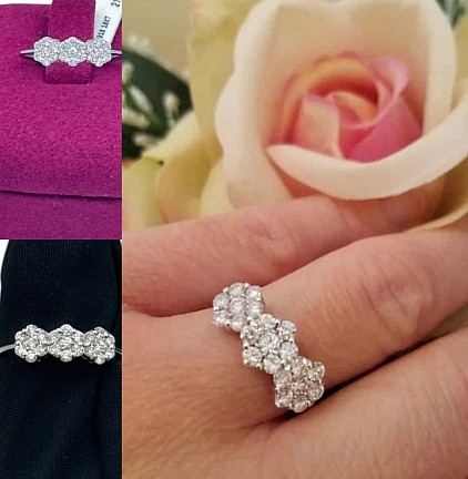 -30% di sconto,anello in oro 18kt con diamanti