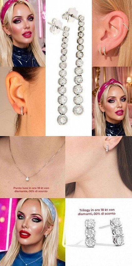Oro 18kt con diamanti ,-30% di sconto